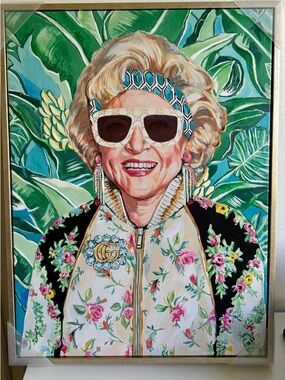 Limited Edition Golden Girls Betty White as Rose Nylund Canvas Wall Art